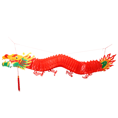 Festival decorative 5 chi red dragon paper lantern