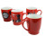 280Ml Red Ceramic Coffee Mug With LOGO