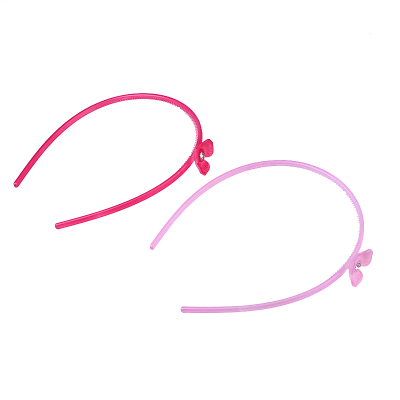 Candy color rubber solution plastic hair hoop 
