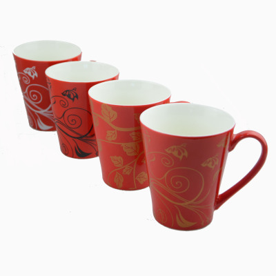 2016 New Fahsion Red full printing Ceramic Mug 