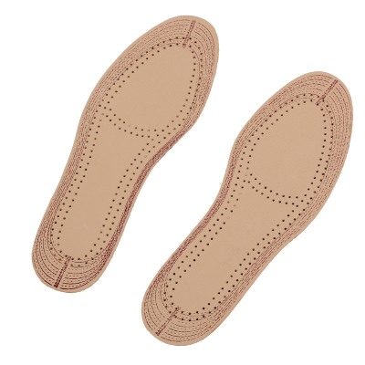 Yellow cowhide cuttable insoles