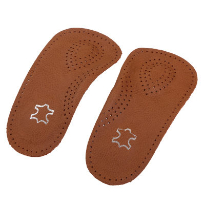 Brown cowhide casual correction insole