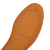 Yellow leather knurling cuttable insoles