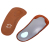 Brown cowhide casual correction insole