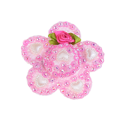 Artificial pearl plum blossom shape hair clip