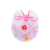 Round hat shape cloth bowknot hair clip