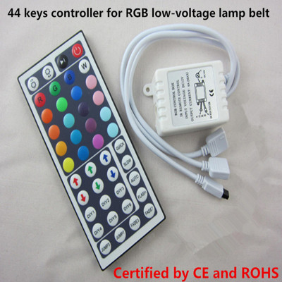 Controller for RGB low voltage lamp belt and 44 keys（For the Europe and America market ）CE and ROHS
