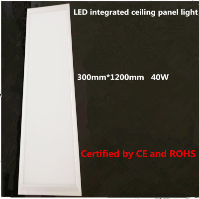 LED integrated ceiling panel light 300*1200mm-40W（For Europe and America ）Certified by CE and ROHS