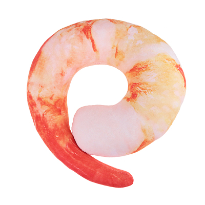 Shrimp meat shape neckpillow