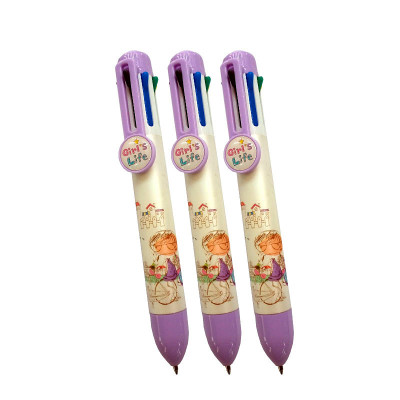 Pen HF99-9A eight-color ballpoint pen multicolour ballpoint pen