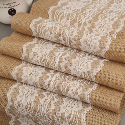 Wedding items table flag Lace table linen flag Bud silk linen