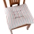 Washed canvas stripe cushion dining chair cushion