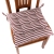 Flax stripe cushion dining chair cushion