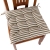 Flax stripe cushion dining chair cushion