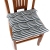 Flax stripe cushion dining chair cushion