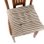 Washed canvas stripe cushion dining chair cushion