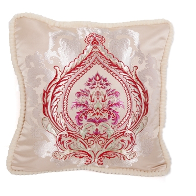 Crown yarn-dyed jacquard  weaving throw pillow European style home furnishing throw pillow