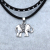 Retro double-layer elephant necklace women's short necklace
