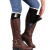 Europe and the United States women 's fashion knitting Legs lace buttoned boots sets of foot