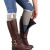 Europe and the United States women 's fashion knitting Legs lace buttoned boots sets of foot