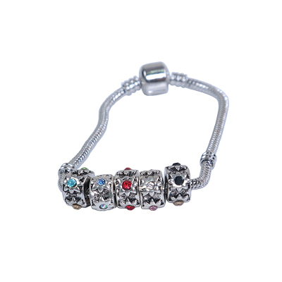 New Pandora DIY accessory alloy rhinestone-studded beads