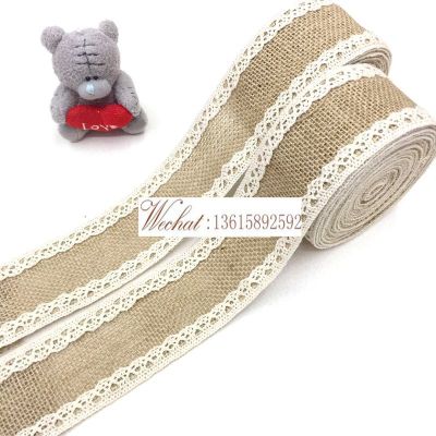 Direct manufacturers the new lace Christmas decorations linen cotton and jute 6 cm