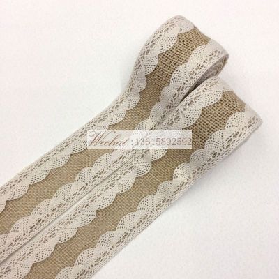 Direct manufacturers the new lace Christmas decorations linen cotton and jute 6 cm