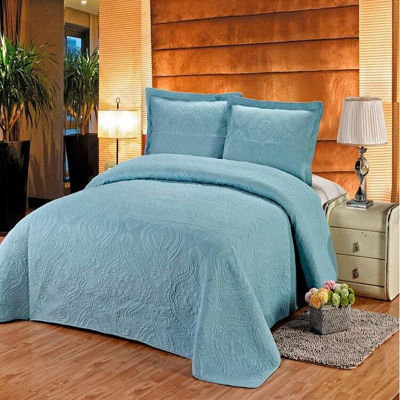 Wholesale High quality blue patchwork design commercial bed linen