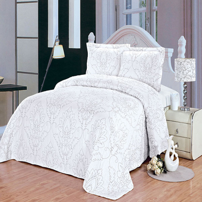 Fashion pure white comfort bed comforter set for hotel