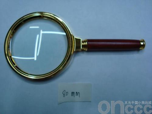 gold-plated magnifying glass alloy jewelry mirror high magnification small mirror concave convex mirror glass lens