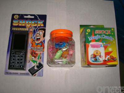 Electronic candy jar mobile phone toy