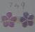Jewelry Accessories 749 AB five petal flower