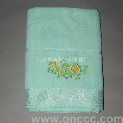 Floral bath towel