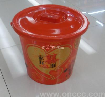 Wholesale supply of plastic double bucket 777-888 buckets with cover