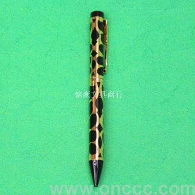 Black pattern ball pen