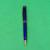 Metallic blue ballpoint pen