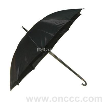 Open the manual long black umbrella 70 cm 0