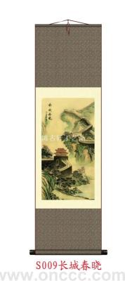Decorative Crafts Daily Necessities Decoration S009 Great Wall Chunxiao Silk Painting