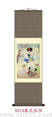 Decorative Crafts Daily Necessities Decoration S0010 Spring Light Long-Lived Silk Painting