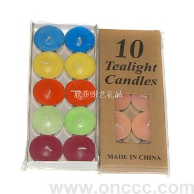 KTV special smokeless candles colored aluminum tea wax Taobao, distribution