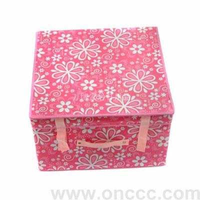 Small flower pattern storage box, big size water-proof storage box, collapsible storage box, non-woven storage box
