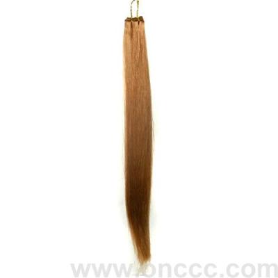 Brown-yellow real person hair straight hair spring, manufacturer direct sale