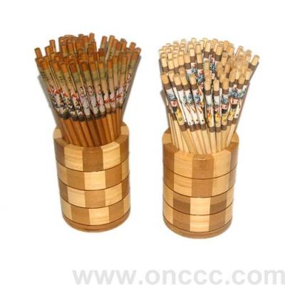 Natural color chopsticks heat transfer printing bamboo chopsticks craft chopsticks