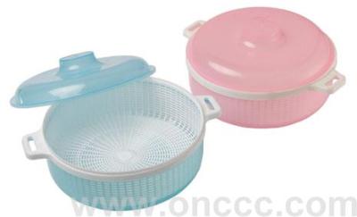 Plastic Multi-Purpose round Covered Fruit and Vegetable Blue Fruit and Vegetable Sieve