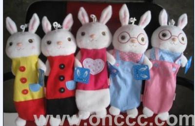 Dyke m rabbit pen bags, creative stationery bag plush. fashion gift. and student prizes