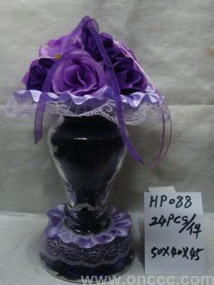 Factory direct selling dried flower vase Dried flower crafts glass vase Household decoration 