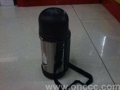 Silver insulated wide - mouthed kettle