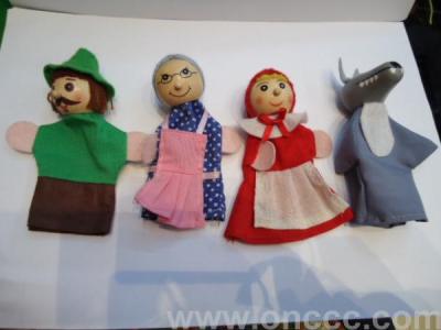 The story of little Red Riding Hood finger puppet