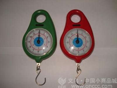 Plastic hanging spring scale