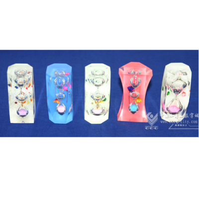 Colorful Crystal Craft Hourglass